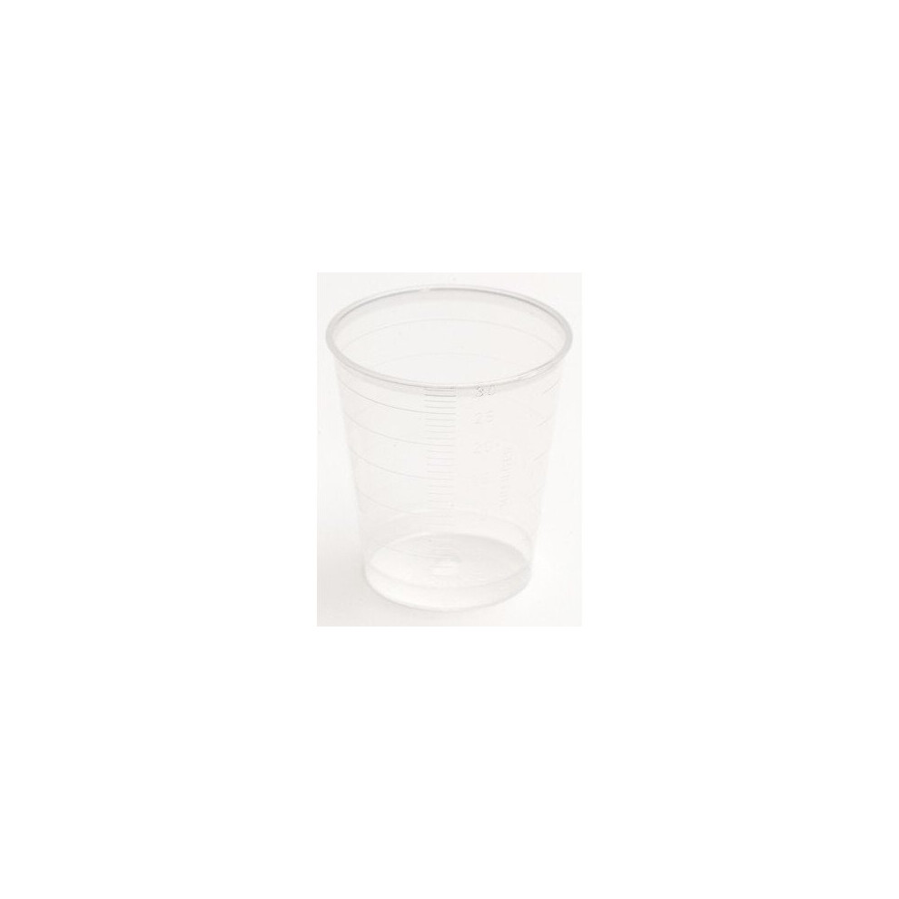 Universal Polyproylene Disposable Medicine Measure 60ml, Pack of 100