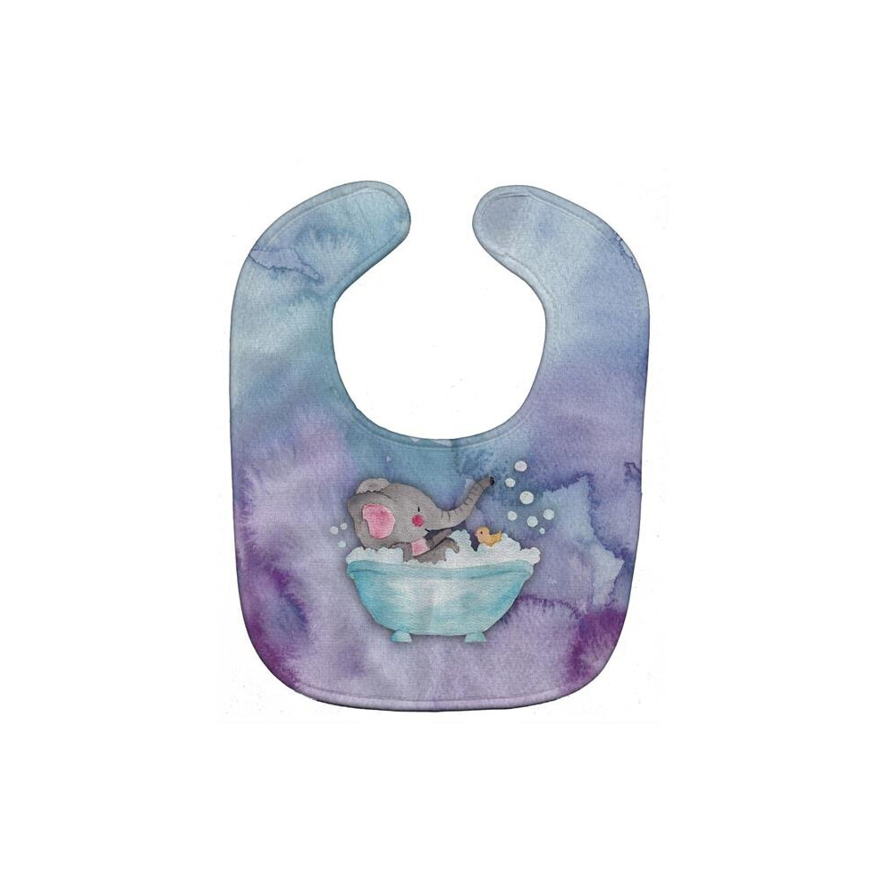 Elephant Bathing Watercolor Baby Bib Stationx