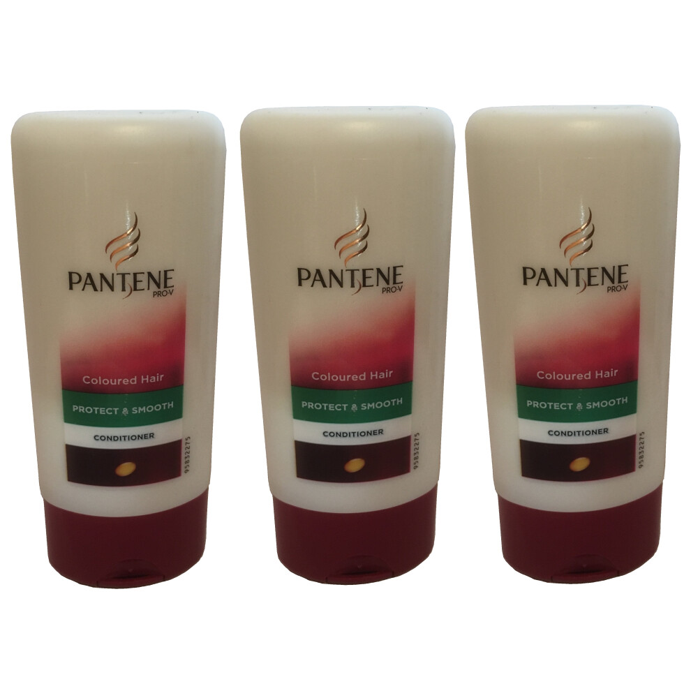 Pantene PRO-V Coloured Hair Protect & Smooth Conditioner 75ml Travel Size x3 (225ml)