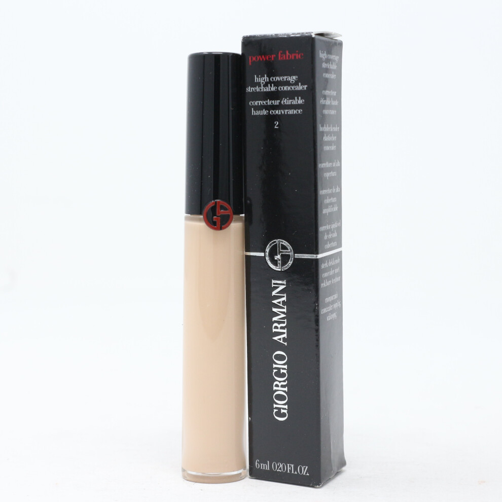 (2) Giorgio Armani Power Fabric Concealer  0.2oz/6ml New With Box