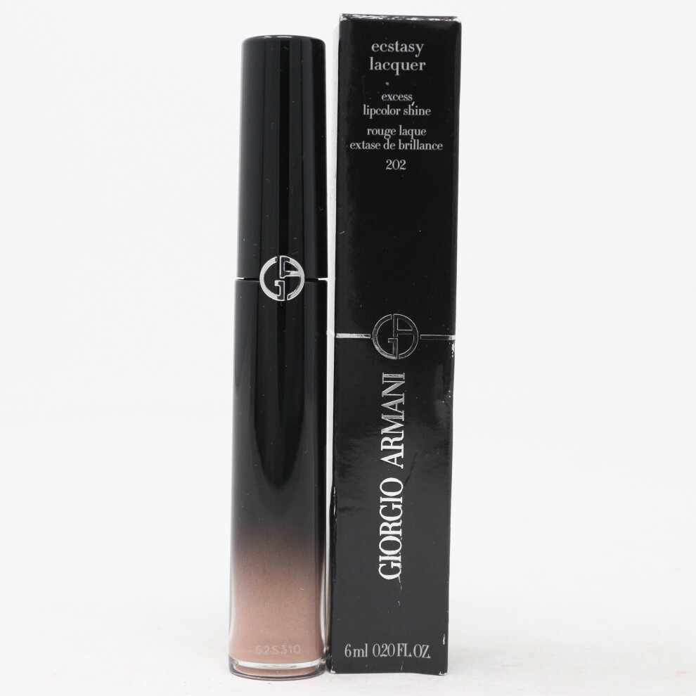 (202 Night Nude) Giorgio Armani Ecstasy Lacquer Lip Gloss  0.20oz/6ml New With Box