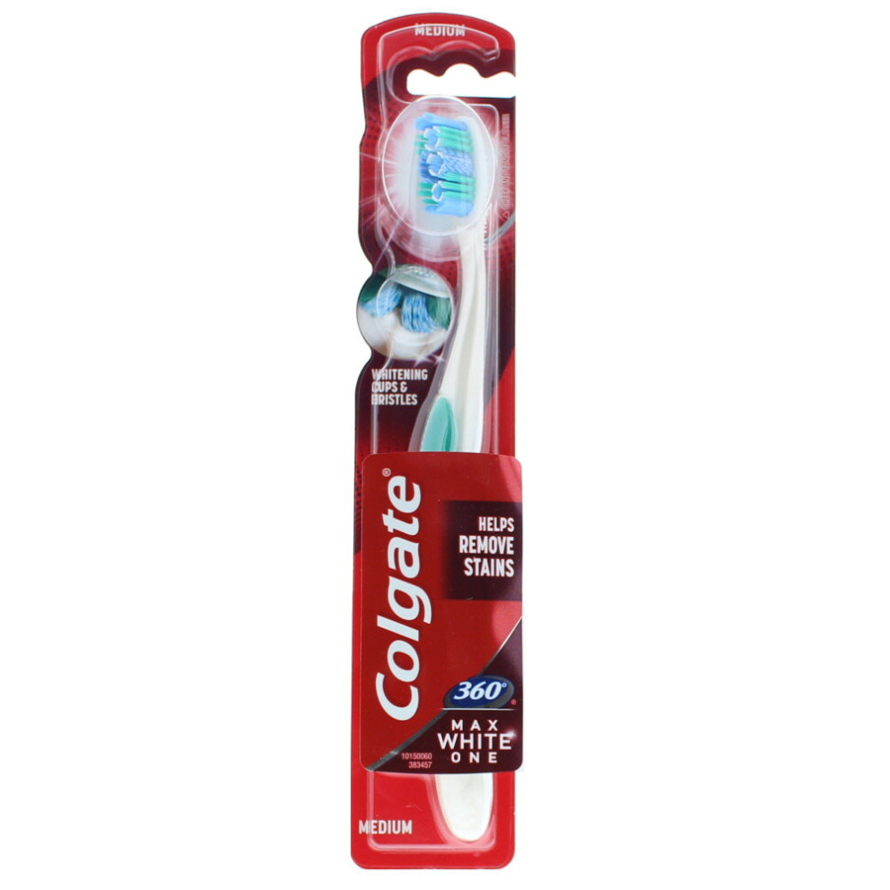 Colgate Maxwhite 360 Toothbrush - Medium (Colours May Vary)