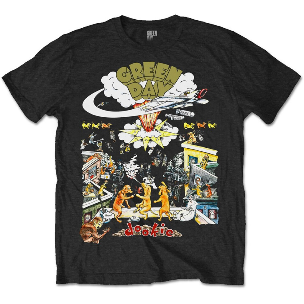 (Medium) Green Day 'Dookie 1994 Tour' (Black) T-Shirt