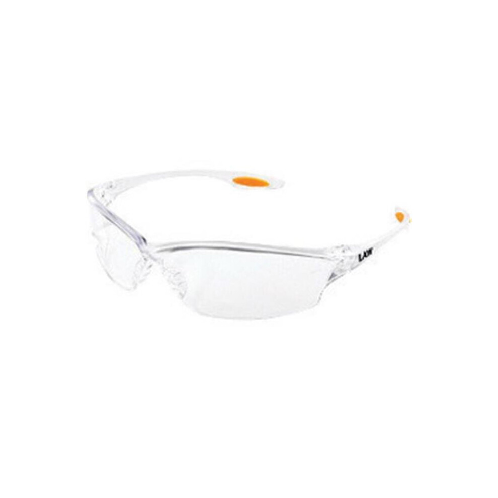 Anti-Fog Anti-Scratch Lens & Tpr Nose Pad And Orange Temple Sleeve 739608600595