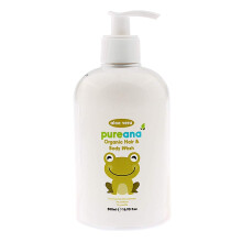 Pureana Baby and Child Hair and Body Wash with Organic Aloe Vera and Orange (500ml)