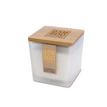 (Large 210g) Heart & Home Bamboo Jar Candle