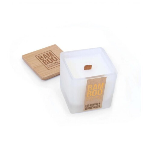 (Small 90g) Heart & Home Bamboo Jar Candle