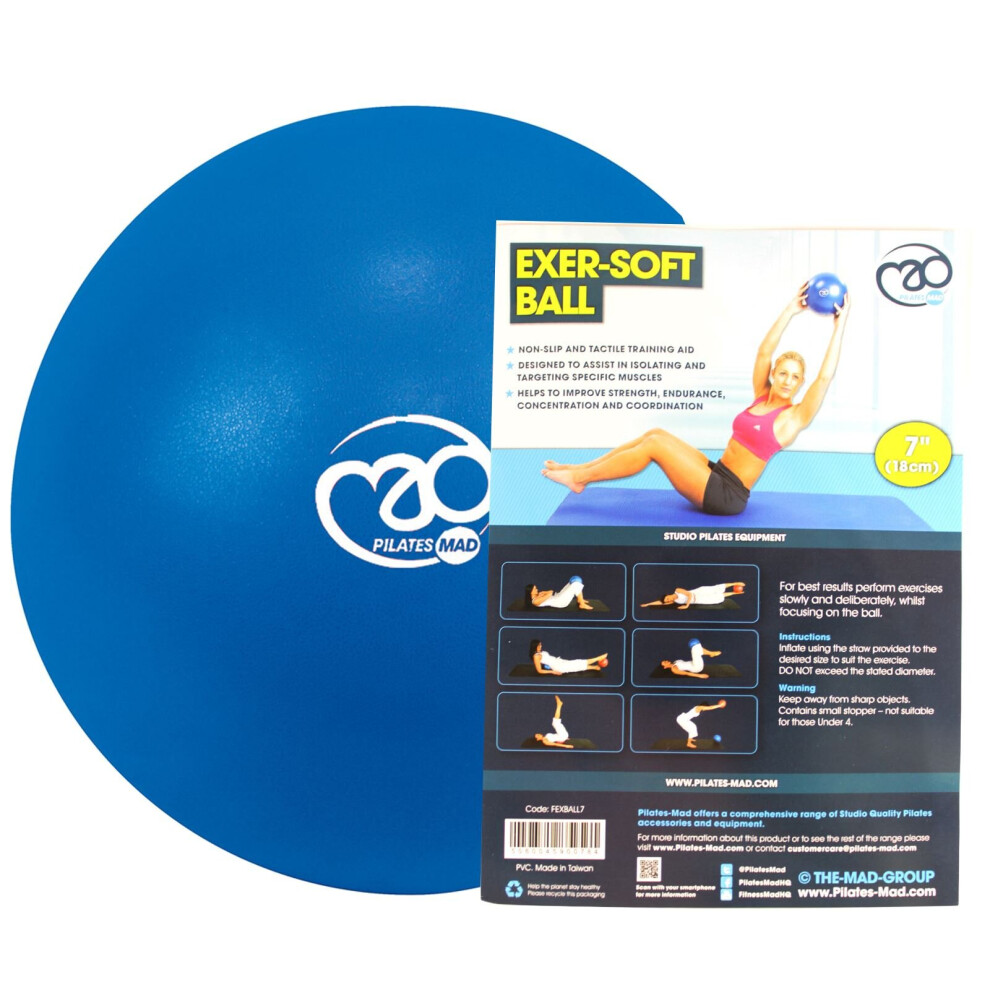 Pilates Mad Fitness Mad 7" Exer-Soft Exercise Ball