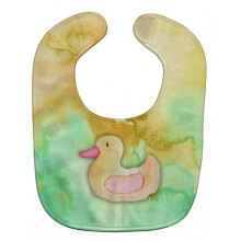 Rubber Duckie Watercolor Baby Bib