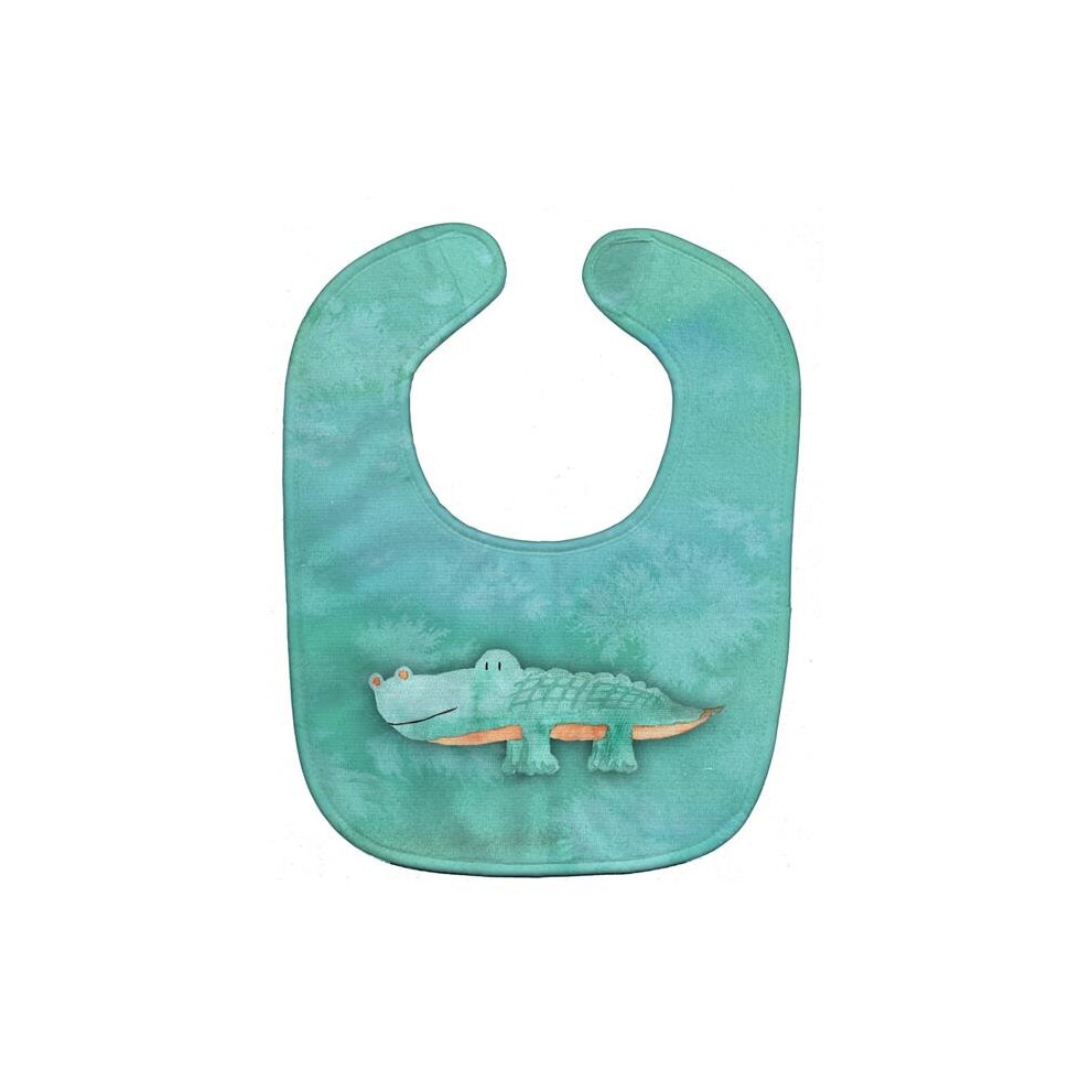 Alligator Watercolor Baby Bib Stationx
