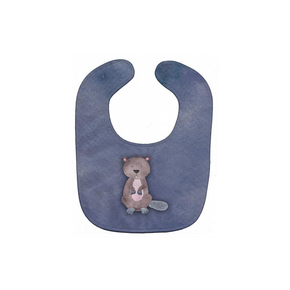 Beaver Watercolor Baby Bib Stationx
