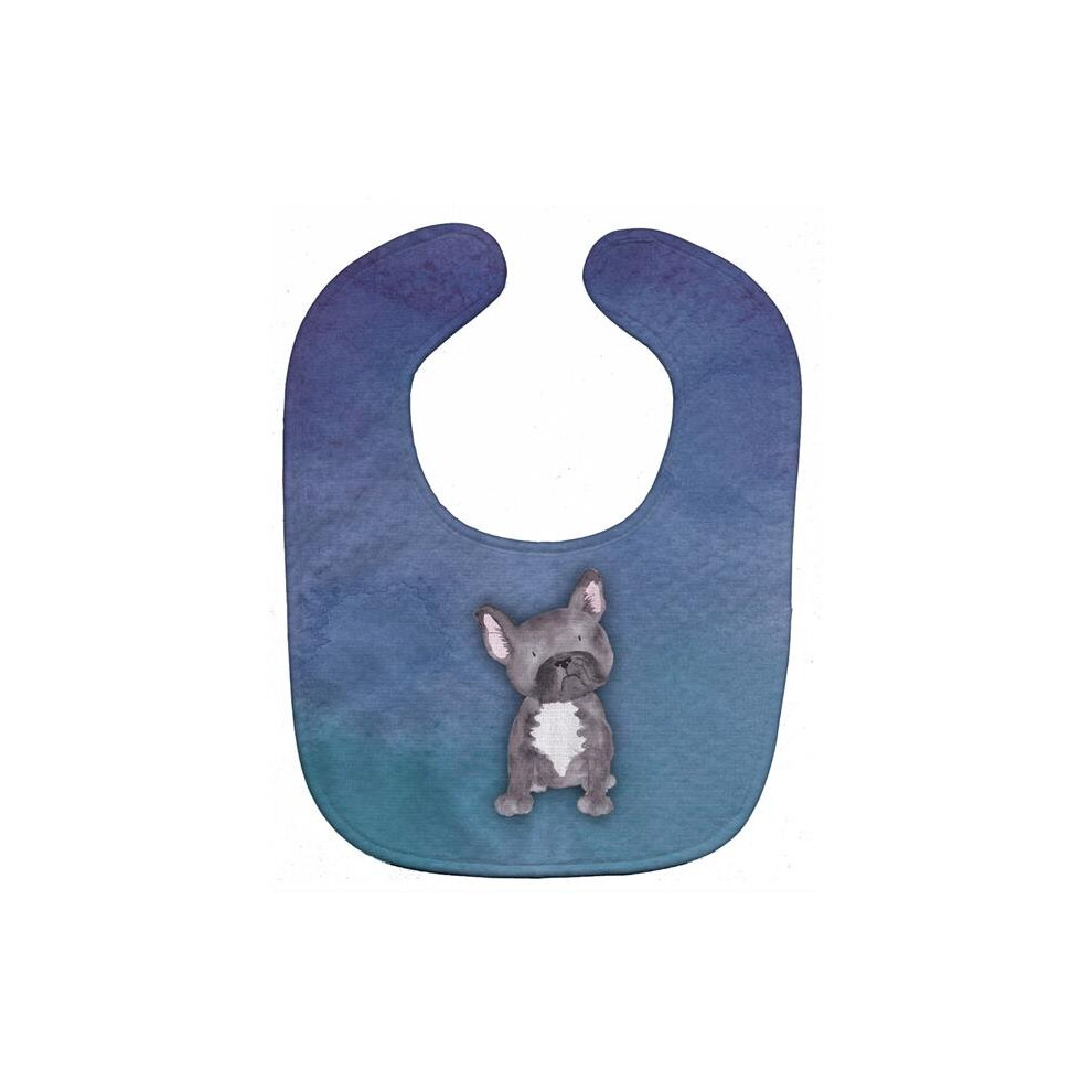 French Bulldog Watercolor Baby Bib Stationx