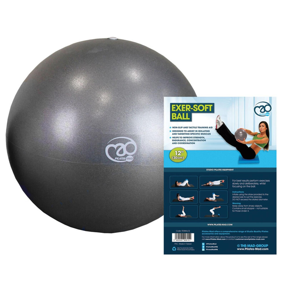 Pilates Mad Fitness Mad 12" Exer-Soft Exercise Ball