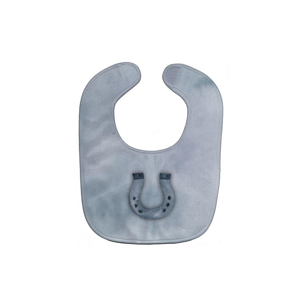 Horseshoe Watercolor Baby Bib Stationx