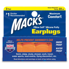 Mack's Pillow Soft Ear Plugs (2 Pair) - Orange
