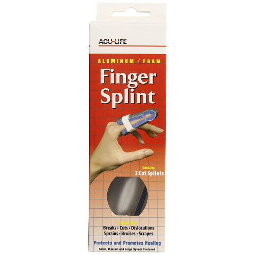 AcuLife Finger Splints - Pack of 3 Splints