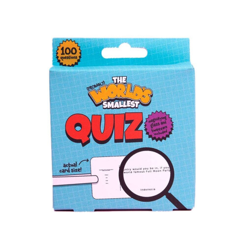World's Smallest Quiz Novelty Game