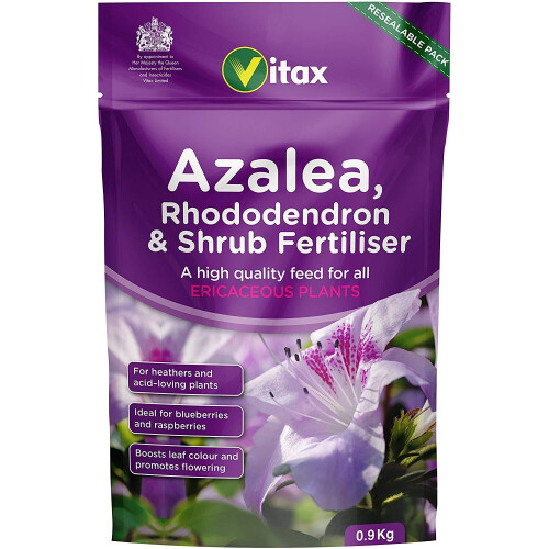 Vitax Vitax Azalea, Rhododendron & Θάμνος Τροφή Τροφή Λίπασμα για Ερικοειδή Φυτά 0.9kg