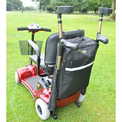 Splash Walking Stick/Crutch Bag For Mobility Scooters- GIANT Black
