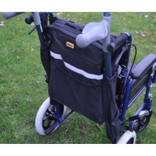 Splash Crutch/Walking Stick Bag For Wheelchairs - Black