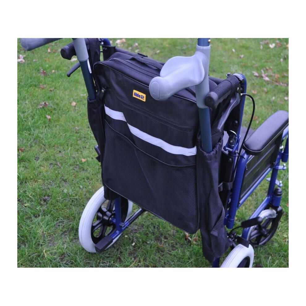 Able2 Black Splash Crutch/Walking Stick Bag For Wheelchairs