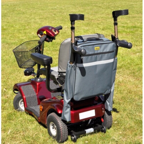 Splash Crutch/Walking Stick Bag For Mobility Scooters - Black