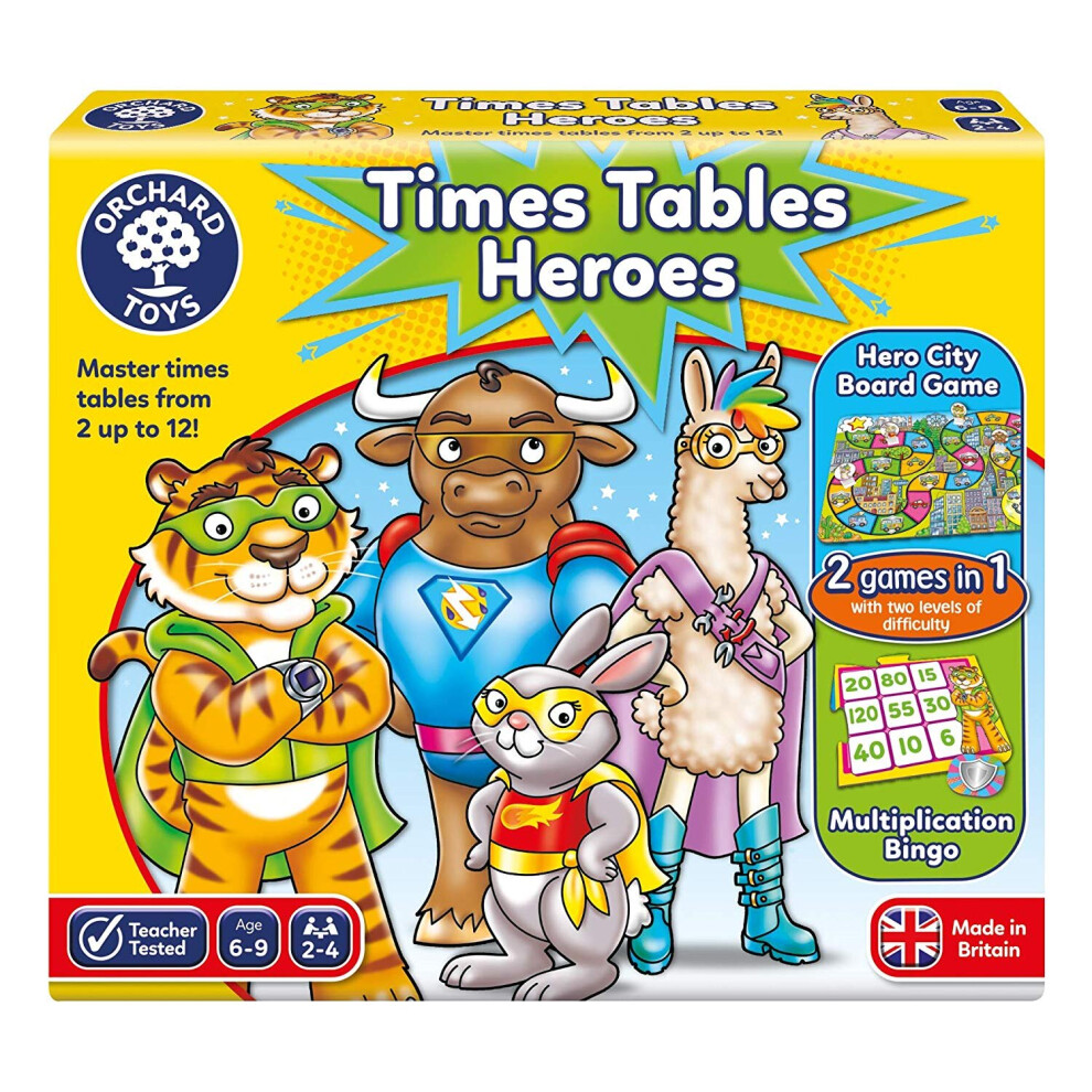 Orchard Toys Times Tables Heroes Game 00094