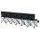 Outsunny Outsunny Black 6-Seater Folding Bench with Cup Holders 4