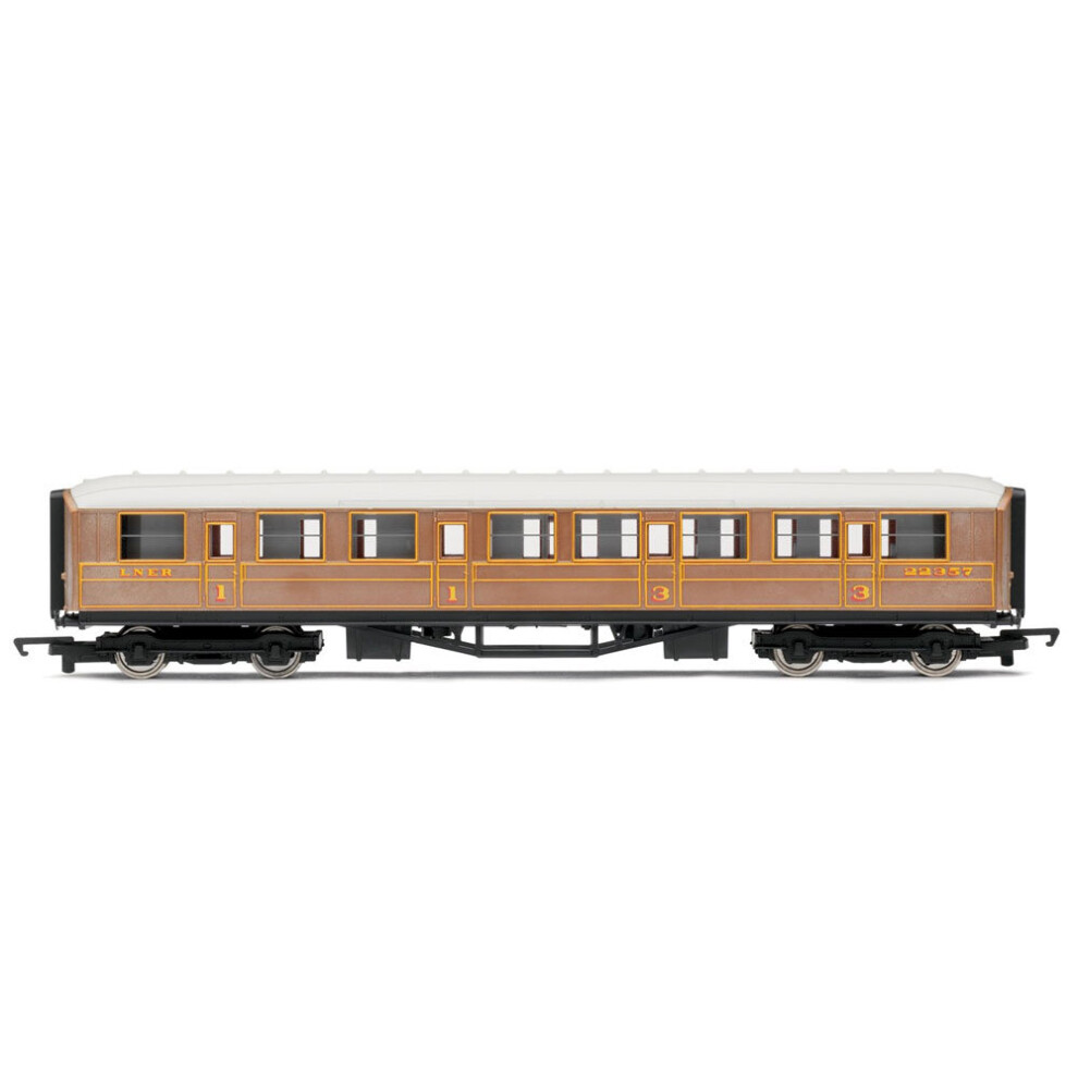 Hornby Railroad Lner Teak Composite Coach Brown