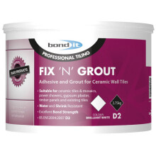 Bond It Fix N Grout Tile Adhesive Internal Use Ideal For Showers And Wet Rooms D2