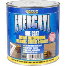 EVERBUILD EVERCRYL ONE COAT ROOF REPAIR COMPOUND (APPLIED BY BRUSH), 1 KG, GREY