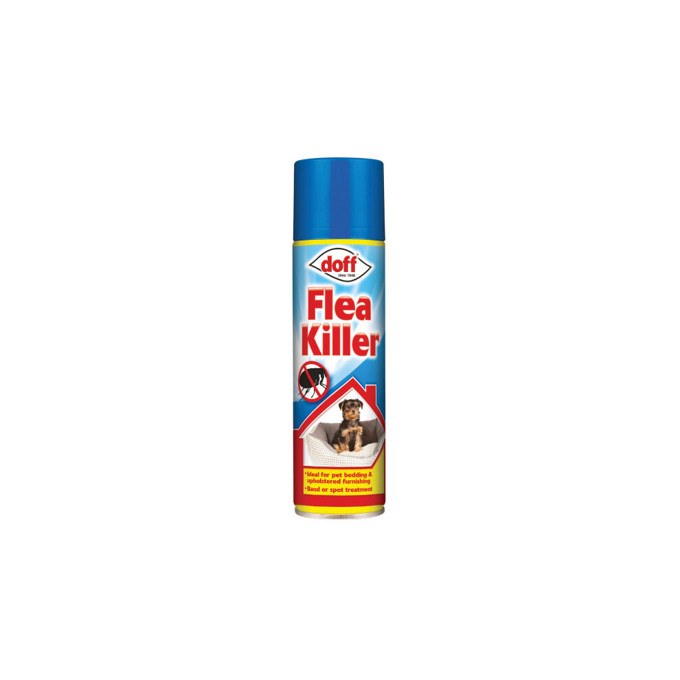 Doff Flea Killer 200ml Aerosol tick Home Carpets Pet Larvae Treatment spray