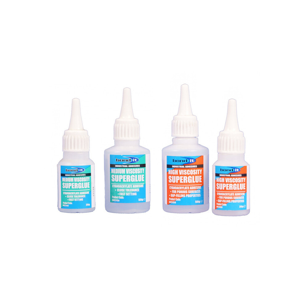 Bond It Super Glue High/Medium Viscosity Cyanoacrylate Adhesive 50G Strong 5060021361097