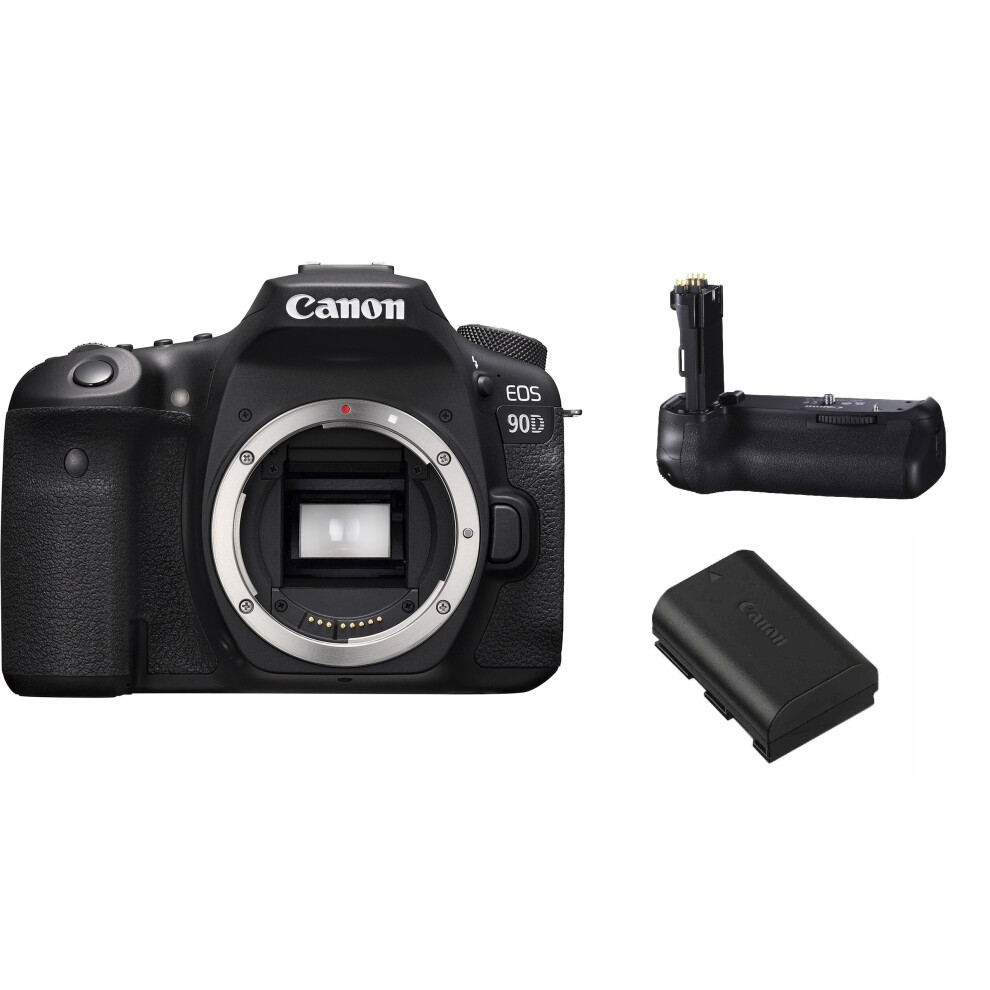 CANON EOS 90D Body + BG-E14 Battery Grip + LP-E6N