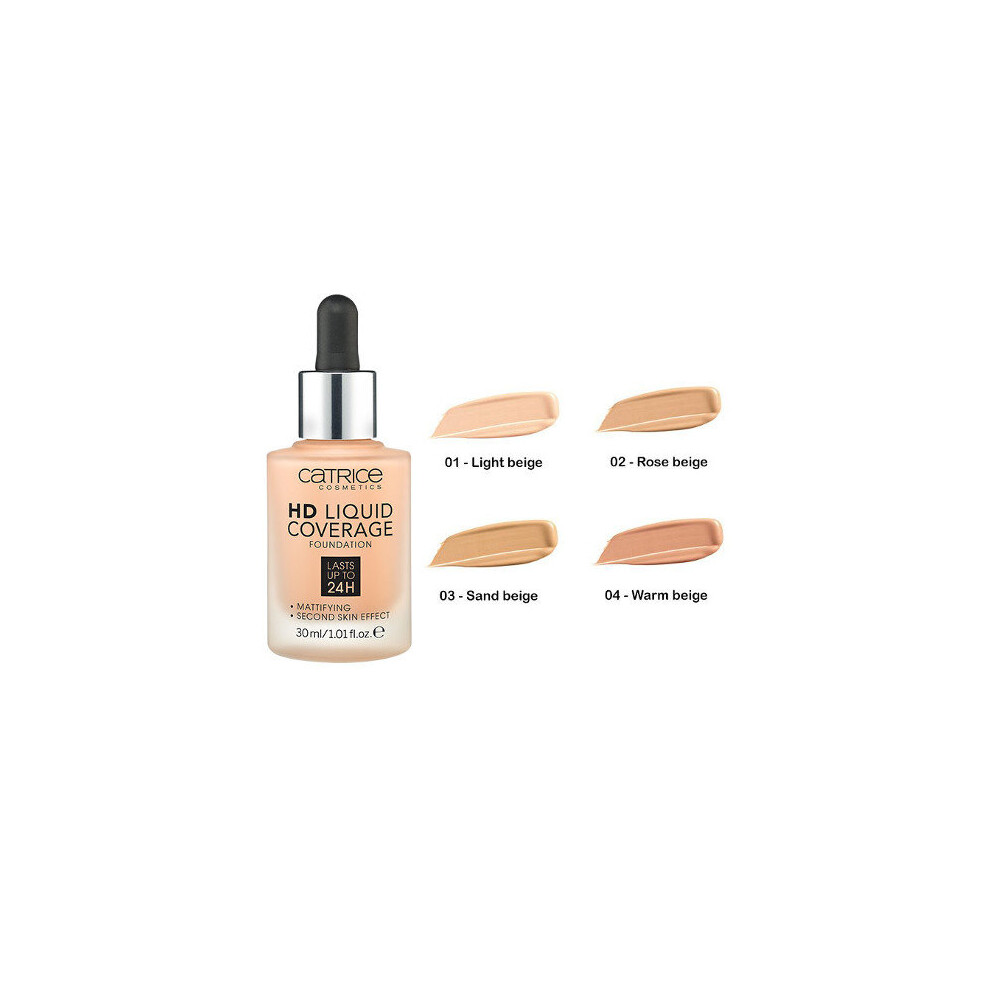 Catrice (030 Sand ) - Liquid Hd Foundation Coverage Beige