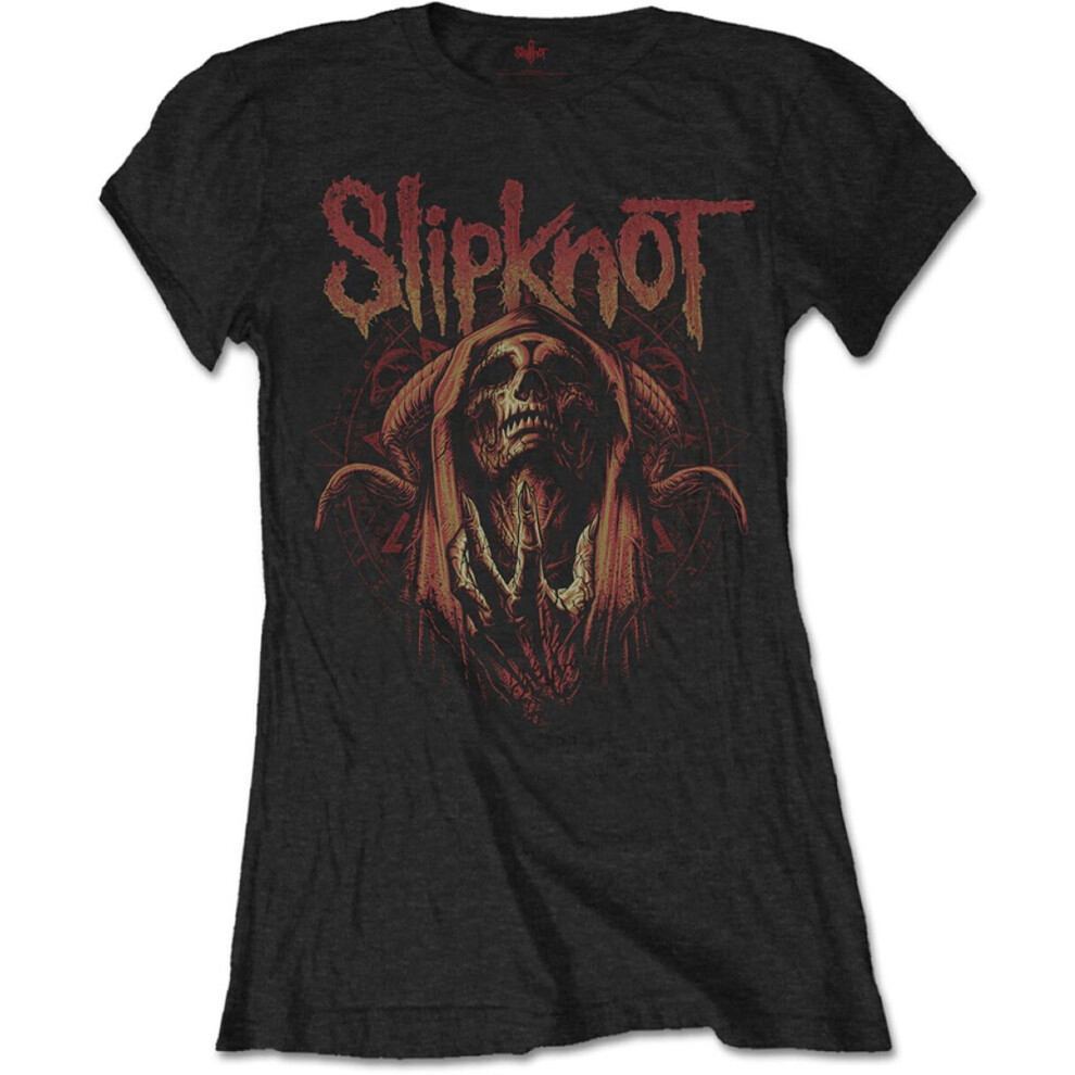 (Medium) Slipknot 'Evil Witch' (Black) Womens Fitted T-Shirt