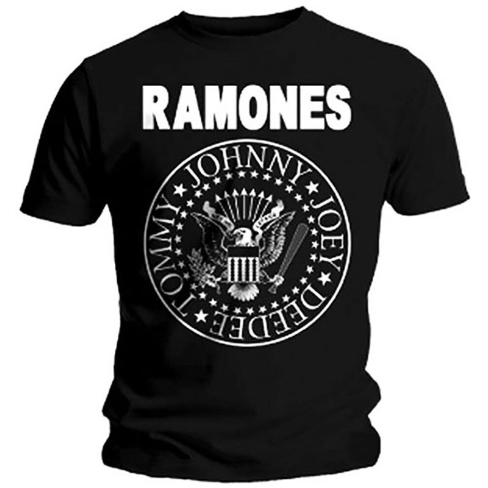 (Large) Ramones 'Seal' (Black) T-Shirt