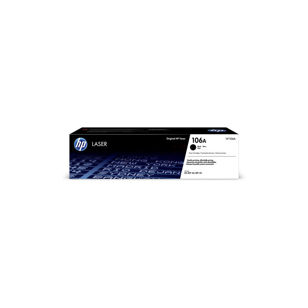 Hp W1106a (106A) Toner 1000 Pages Black