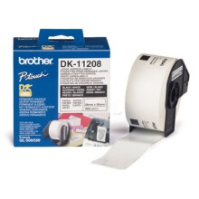 Etiquetas direcciones BROTHER P-TOUCH DK-11208 - 38x90mm - Negro sobre blanco