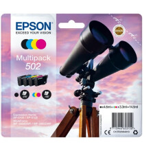 EPSON Multipack 502 - Verrekijkers - Zwart, Cyaan, Magenta, Geel (C13T02V64020)