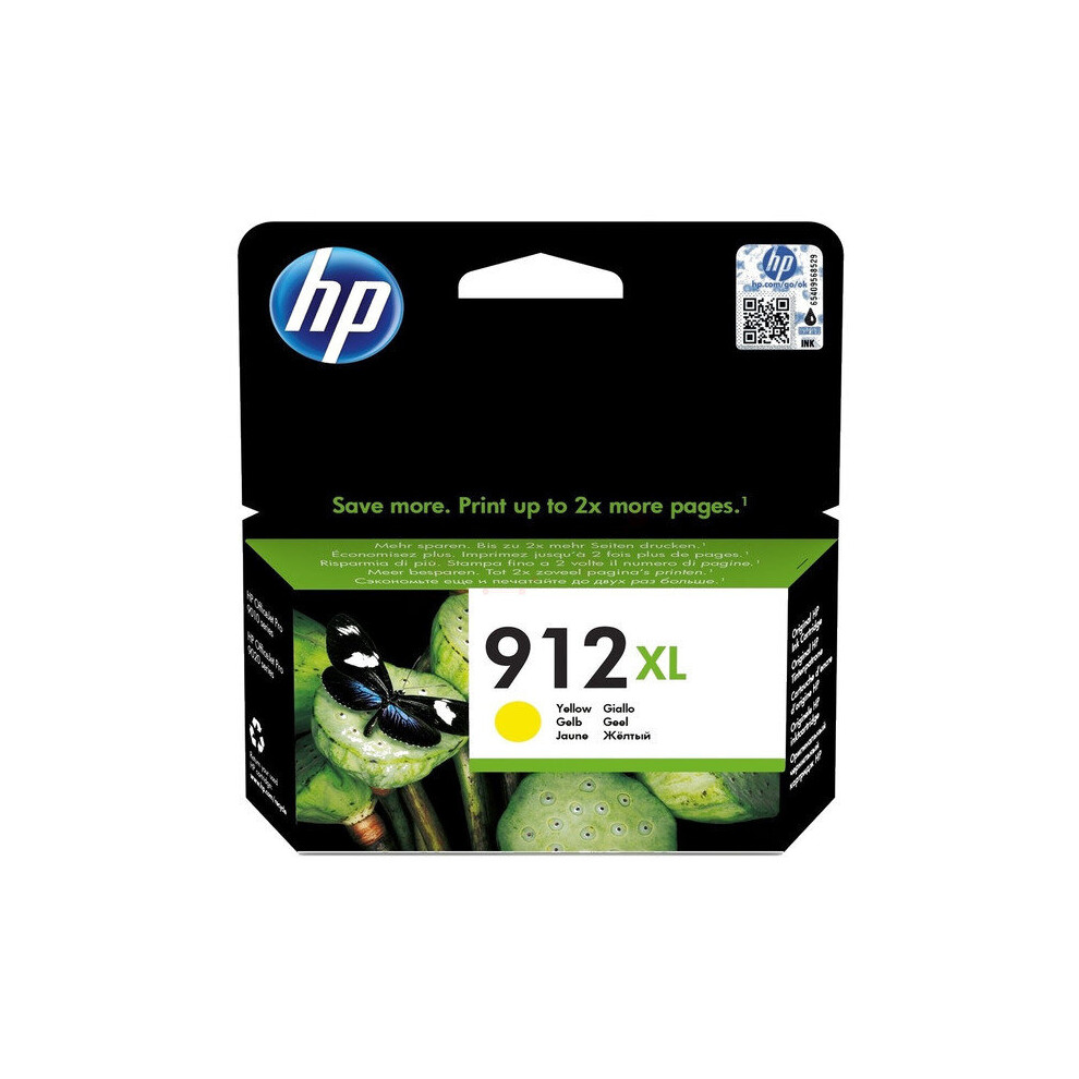 Hp 3Yl83ae (912Xl) Ink Cartridge 825 Pages, 10Ml Yellow