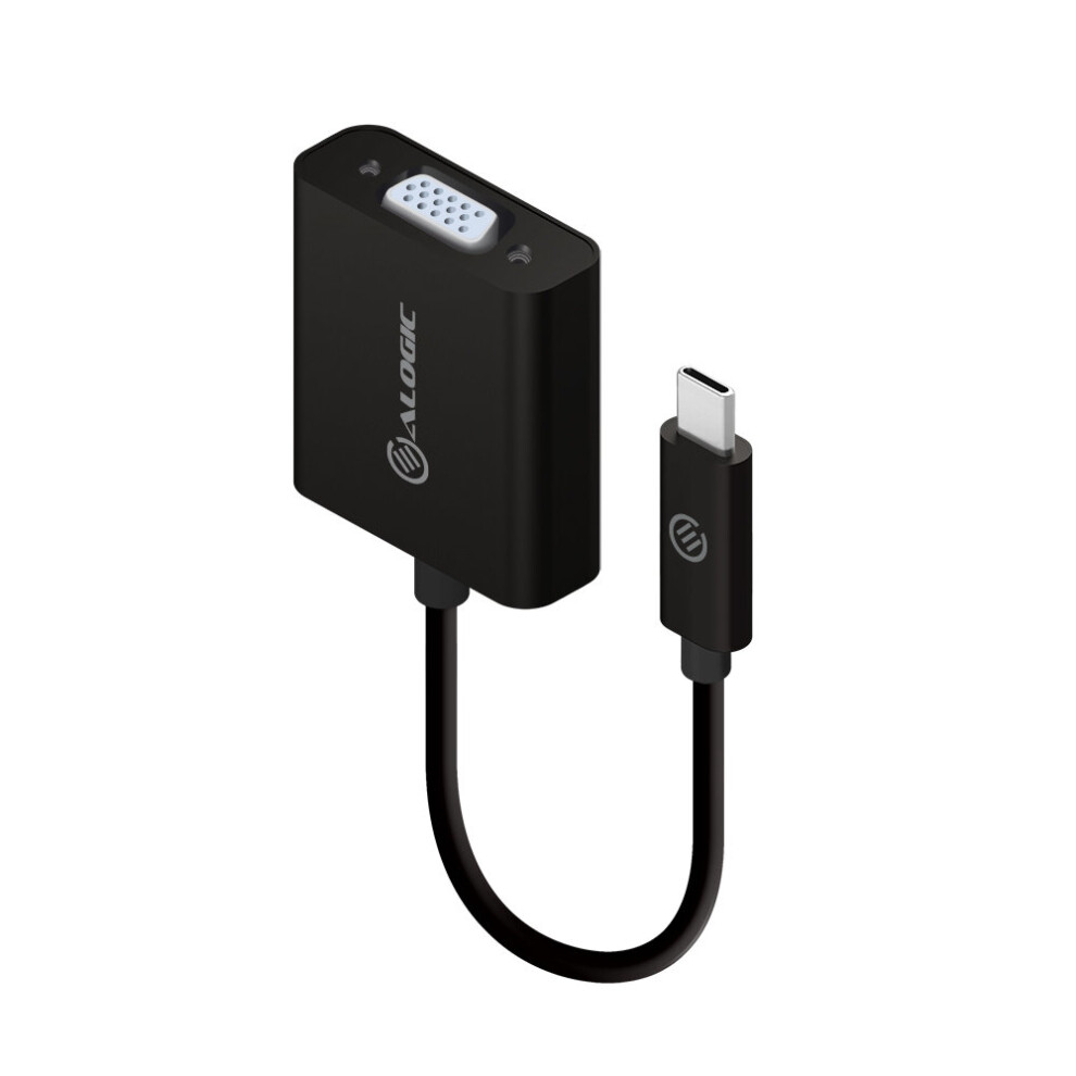 Alogic 15Cm Usb-C To Vga Adapter- Black 9350784000033