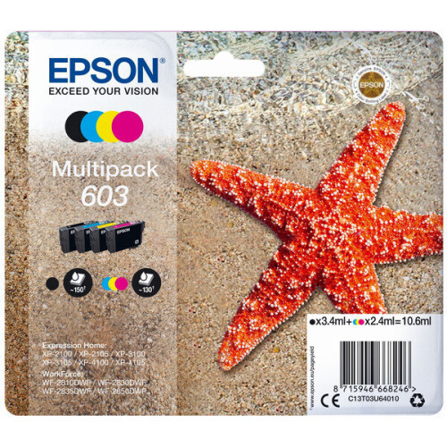 Epson Epson mustepatruuna STARFISH PACK 4 VÄRIÄ