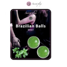 2 Brazilian Balls Mint Oil for Body Massage Sex Intercourse Lubricant