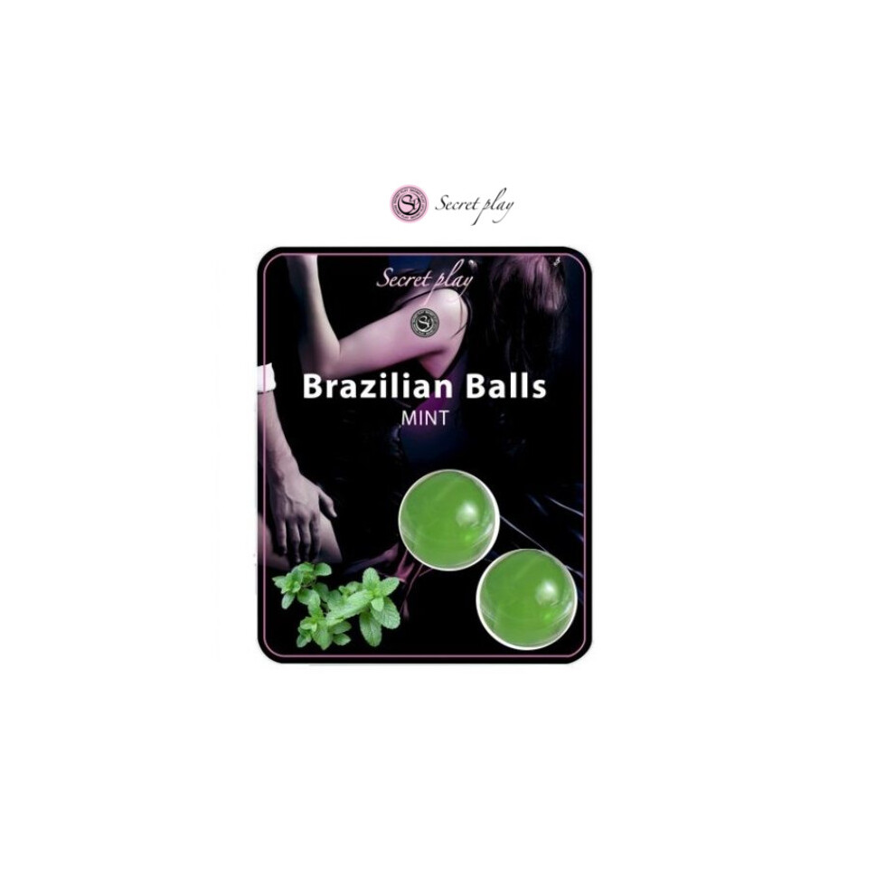 Secret Play 2 Brazilian Balls Mint Oil For Body Massage Sex Intercourse Lubricant