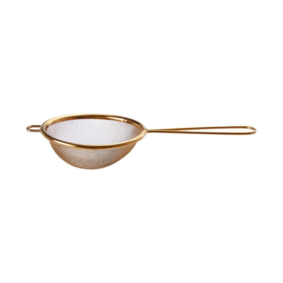 Premier Housewares Alchemist Finish Round Sieve Gold