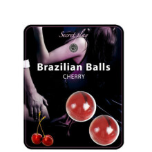 2 Brazilian Balls Cherry Sexual Relationship Massage Orgasm Lubricant