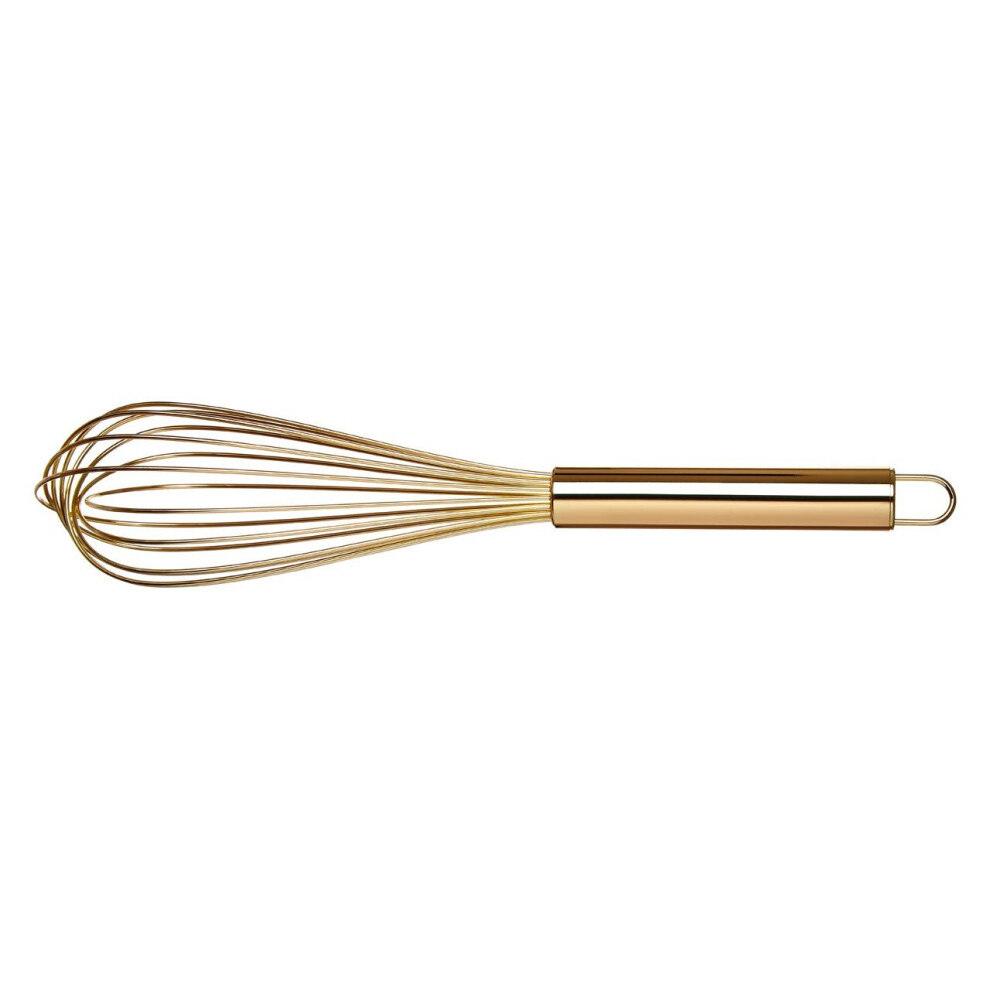 Alchemist Gold Finish Stainless Steel Whisk