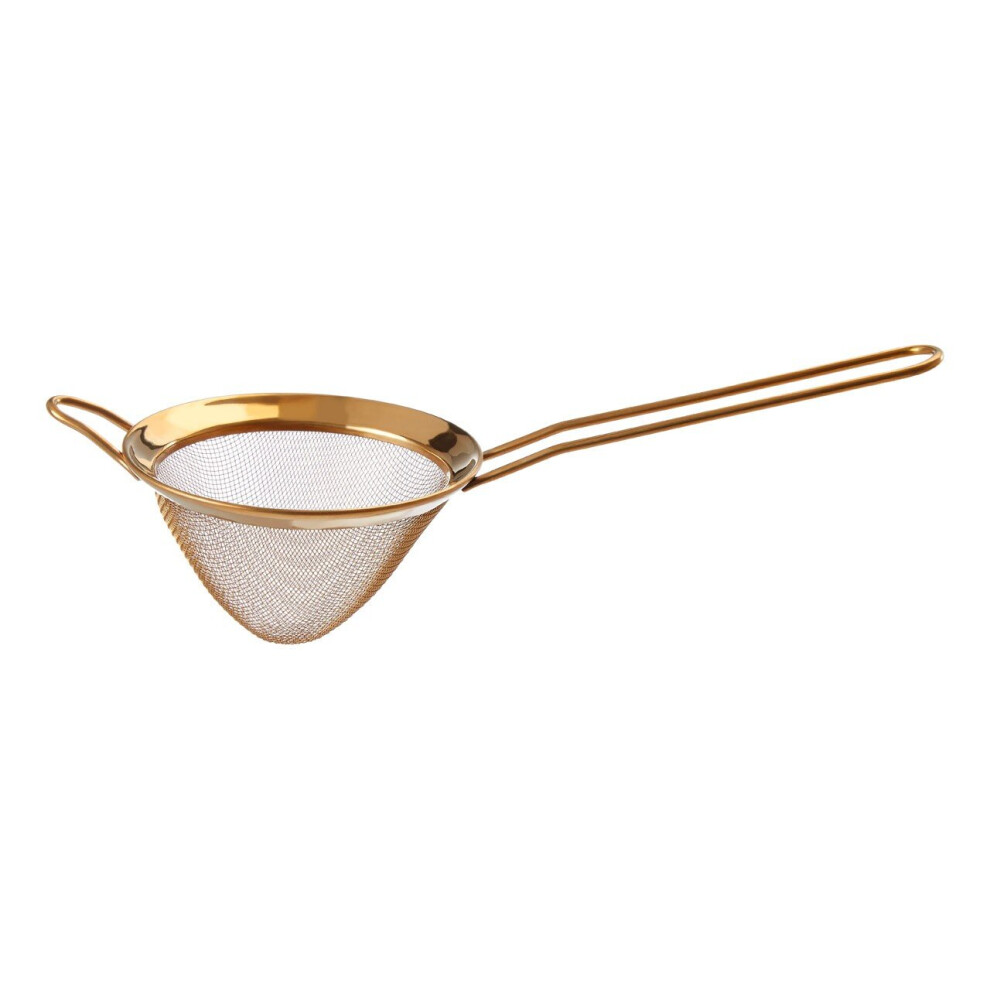 Premier Housewares Alchemist Finish Pointed Sieve Gold