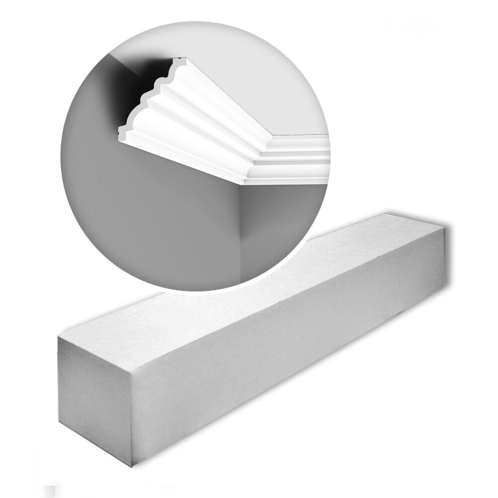 Orac Decor C326-Box Luxxus Manoir Cornice Moulding 1 Box 15 Pieces | 30 M 5414433019549